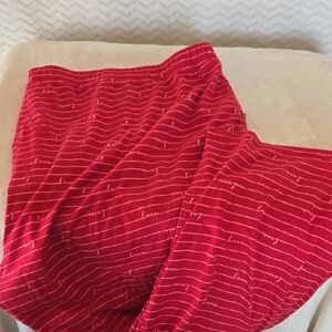 Catherines Plus Size Red Lounge Pants with Love Script